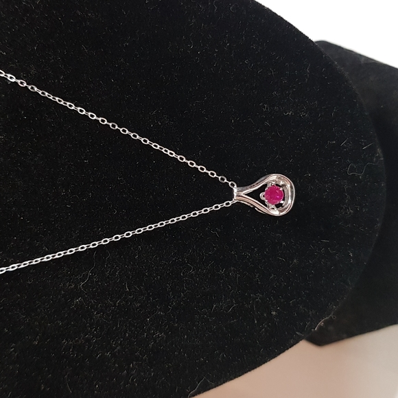 Jewelry - Sterling Silver Ruby Necklace